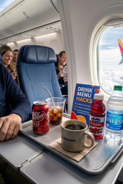 Use the Southwest Drink Menu Hack to save on flights with free drinks, loyalty perks, drink prices, margaritas, coupons, and the latest onboard options.