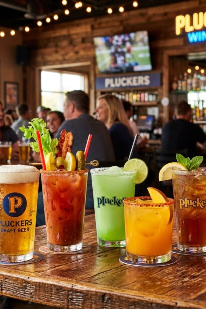 Pluckers Drink Menu