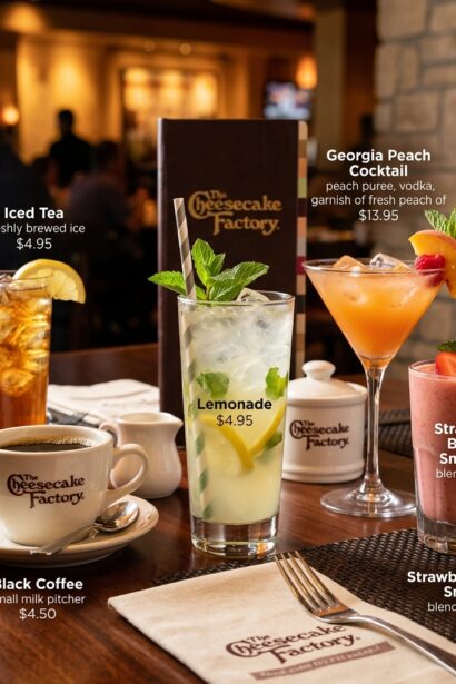 Cheesecake Factory Drink Menu With Prices