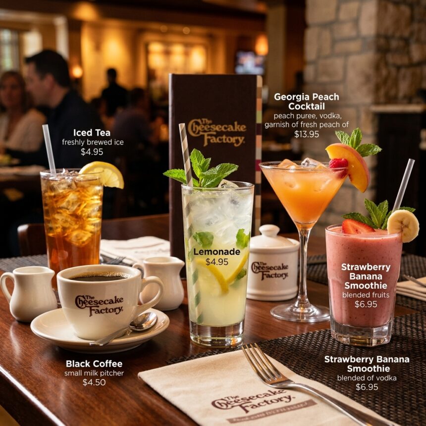 Cheesecake Factory Drink Menu With Prices