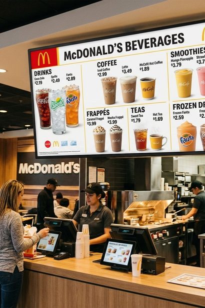 McDonald’s DRINK MENU With Prices