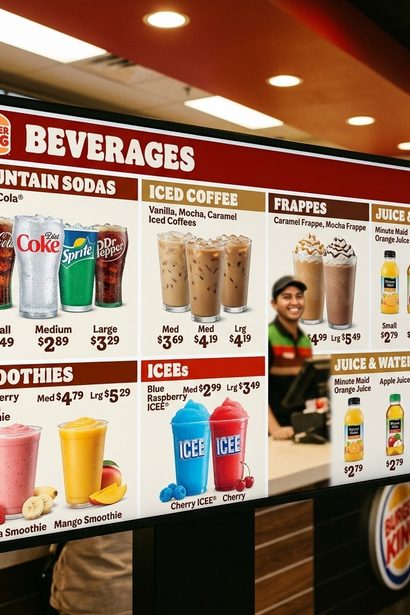 Burger King Drink Menu With Prices