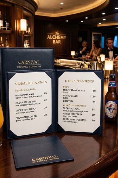 Carnival Drink Menu 2026