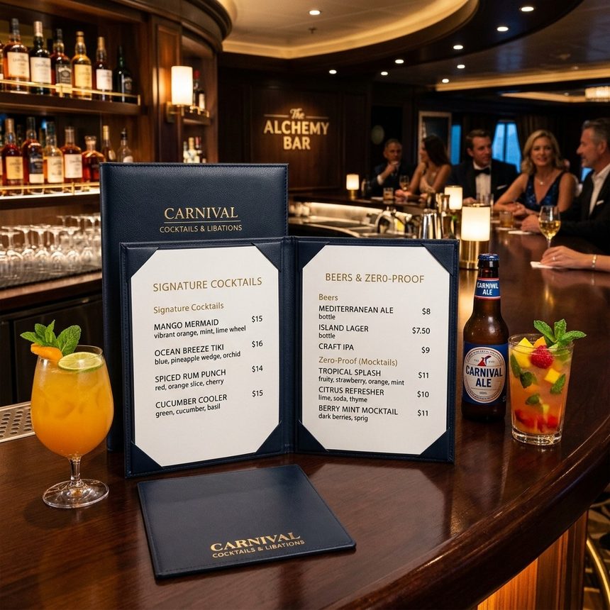 Carnival Drink Menu 2026