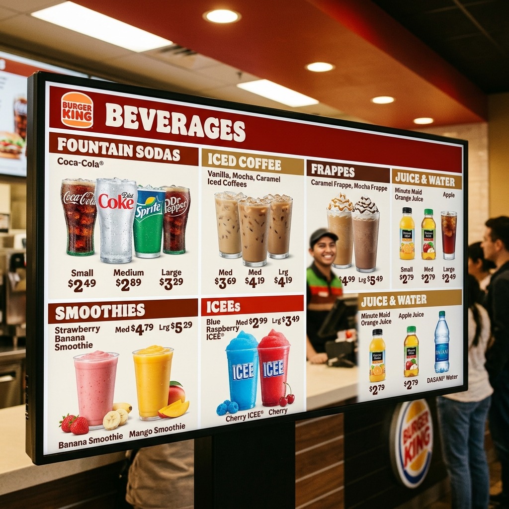 Burger King Drink Menu With Prices