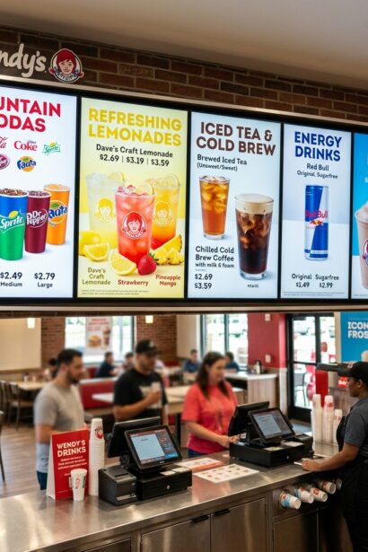 Wendy’s drinks menu