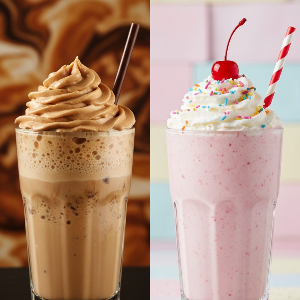 Frappe vs Milkshake