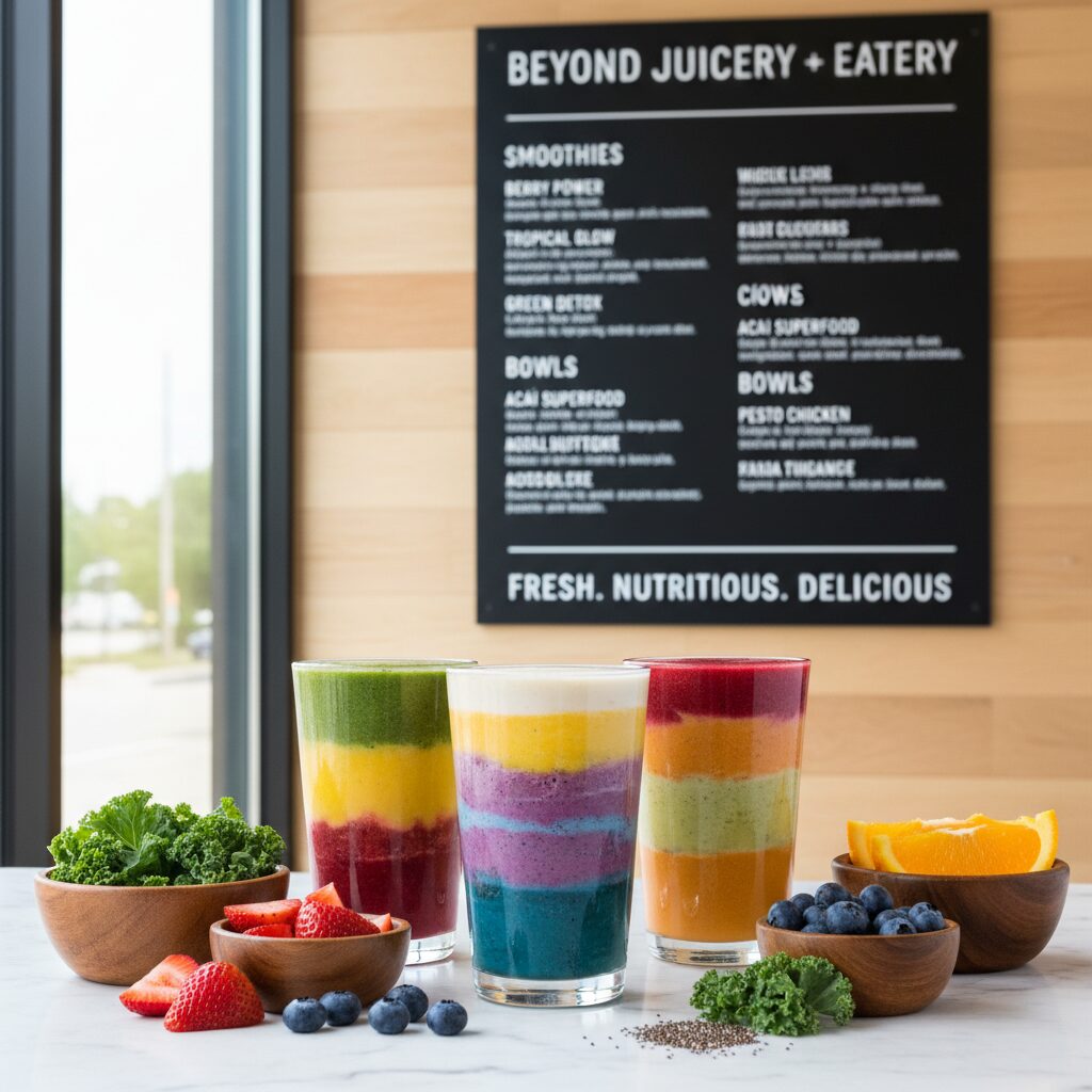 Beyond Juice Menu Review