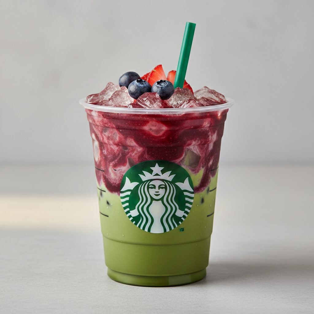 Starbucks Iced Double Berry Matcha