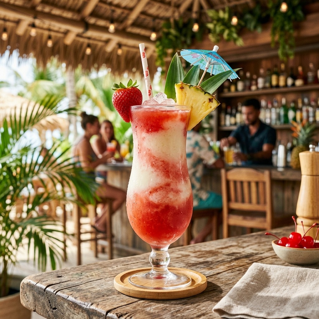 Miami Vice Cocktail Drink Recipe