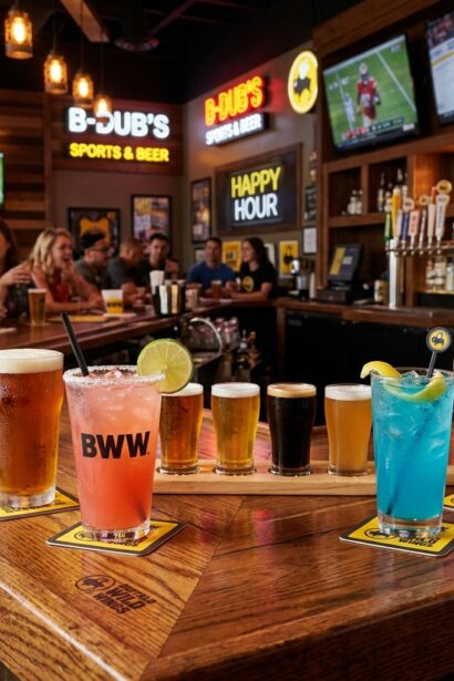 Bdubs Drink Menu
