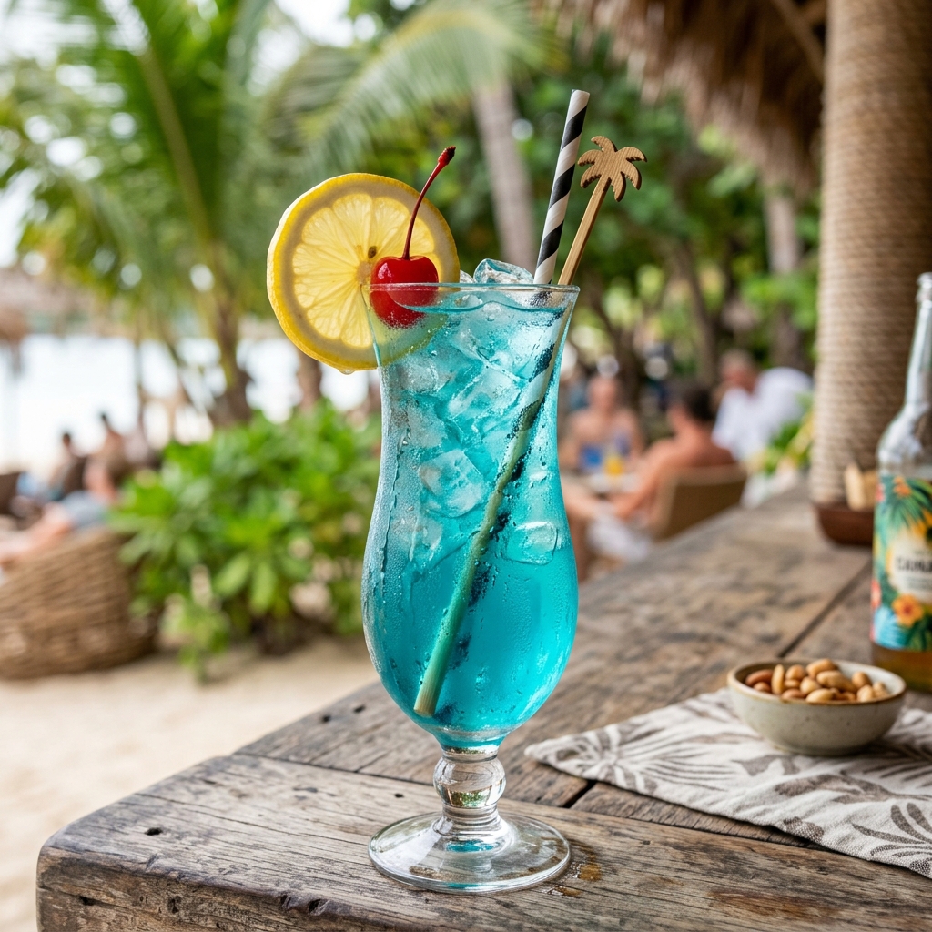Blue Lagoon Mixed Drink Recipe
