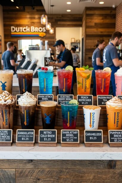 Dutch Bros drink menu