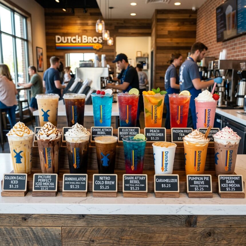 Dutch Bros drink menu
