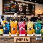 7 Brew Energy Drinks Menu