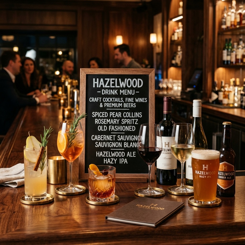Hazelwood Drink Menu