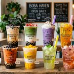 Boba Drinks Menu