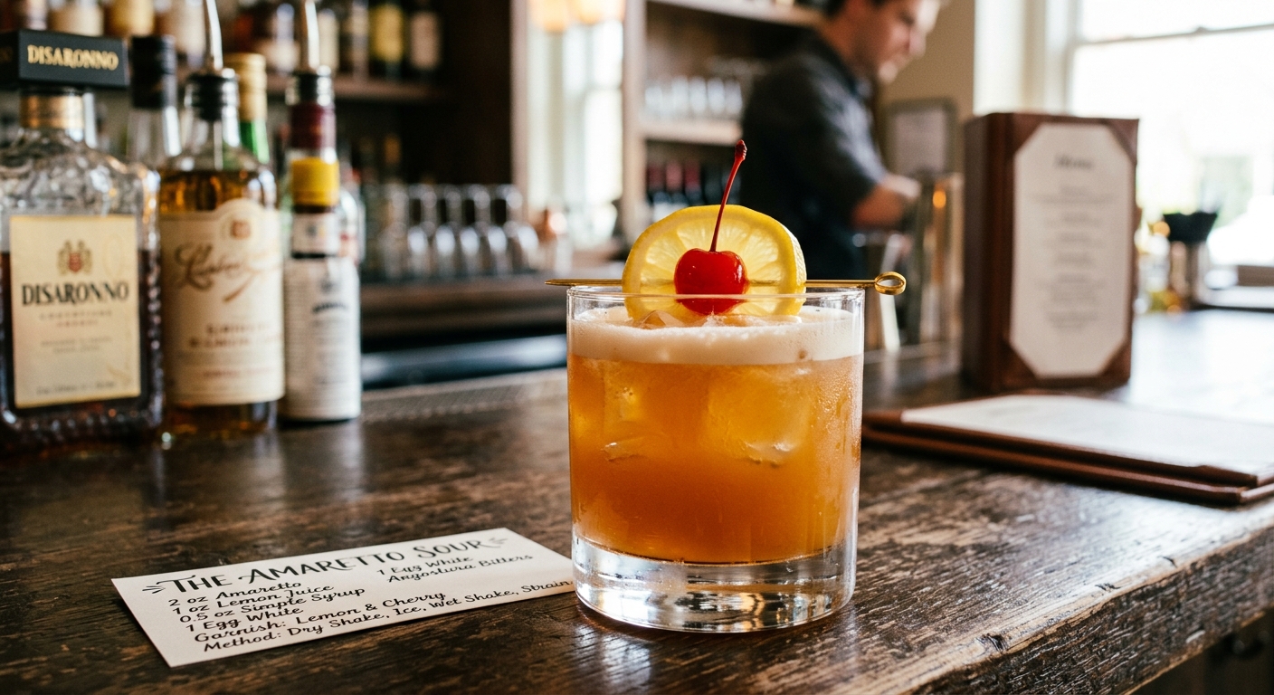 Amaretto Sour Drink Recipe