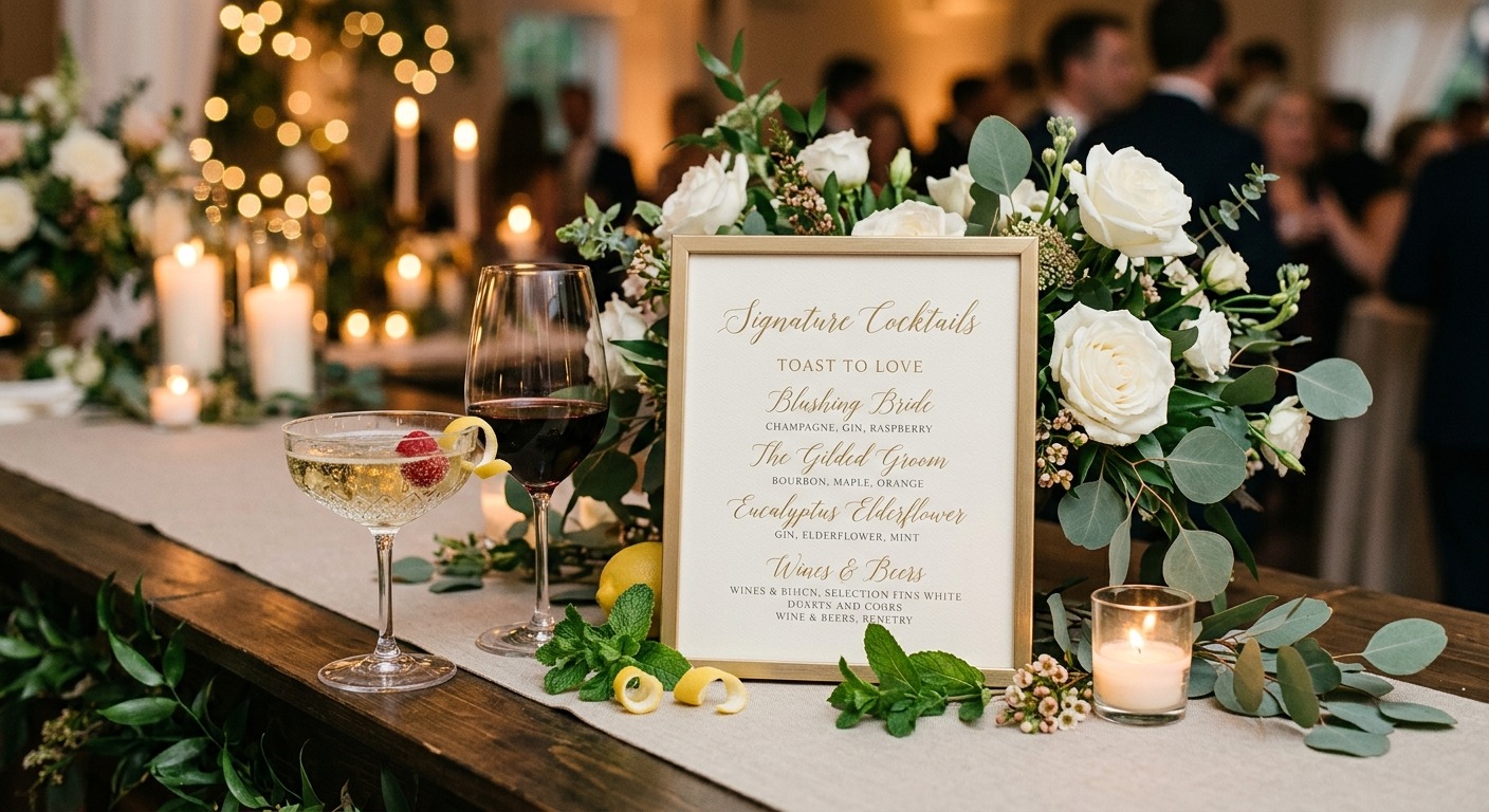 Wedding Drink Menu