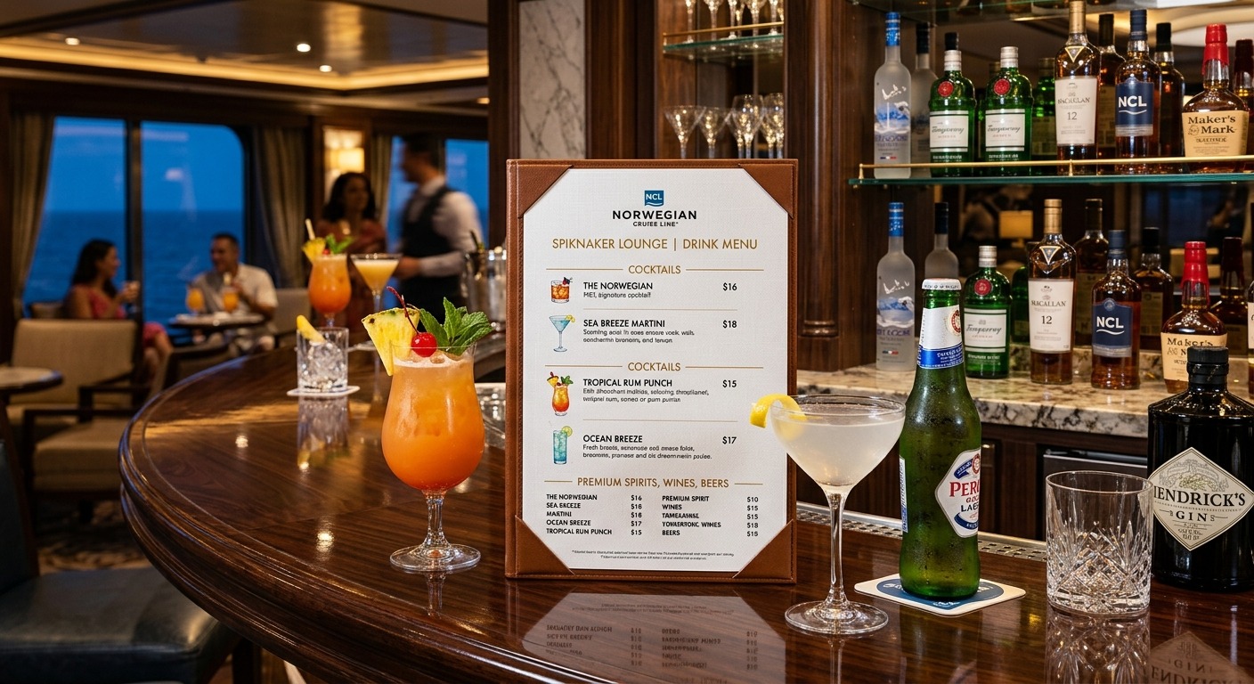Norwegian Cruise Line Drink Menu